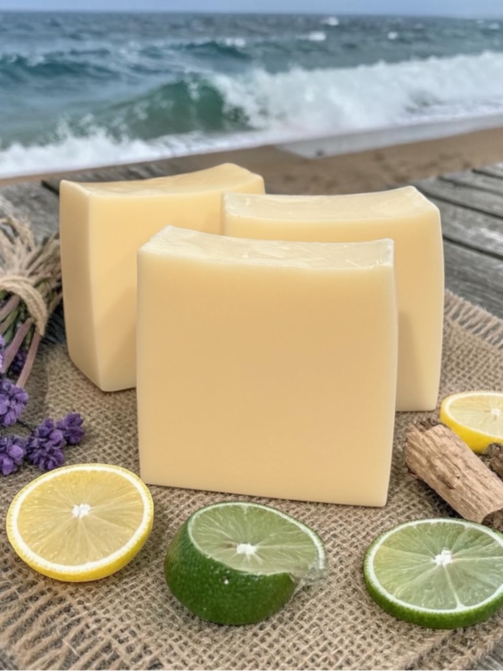 Orchid & Vine Goat Milk Soap Skin Nutrition Fresh Tides  3 Bars